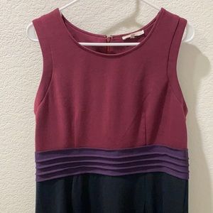 41Hawthorn raspberry, purple, black dress XL